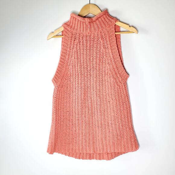 Moth Anthropologie Chunky Cotton Sleeveless Sweater Great condition Size Large - Picture 3 of 11
